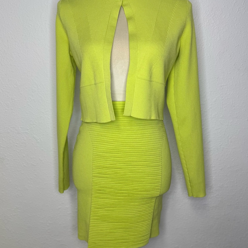 Express Lime Knit Top
